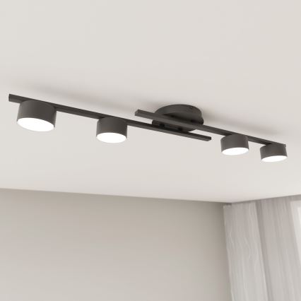 Ceiling light FRAGMENT 4xGX53/12W/230V black