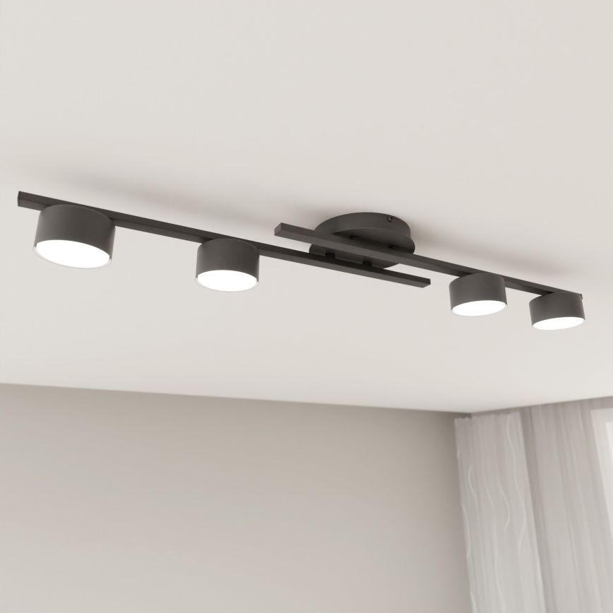 Ceiling light FRAGMENT 4xGX53/12W/230V black