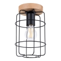 Ceiling light GOTTO 1xE27/15W/230V black/beech