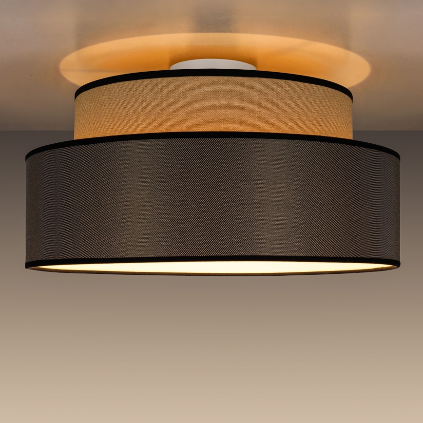 Ceiling light GRACE 1xE27/60W/230V beige/brown