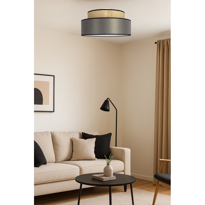 Ceiling light GRACE 1xE27/60W/230V beige/brown