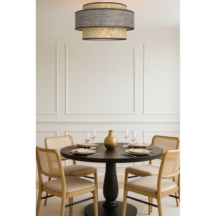 Ceiling light GRACE 1xE27/60W/230V beige/brown