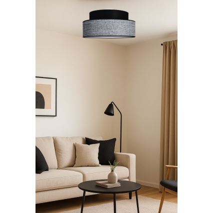 Ceiling light GRACE 1xE27/60W/230V black/grey
