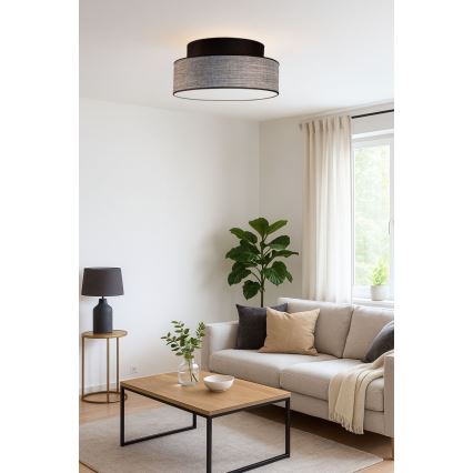 Ceiling light GRACE 1xE27/60W/230V black/grey