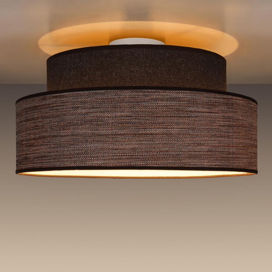 Ceiling light GRACE 1xE27/60W/230V brown/beige