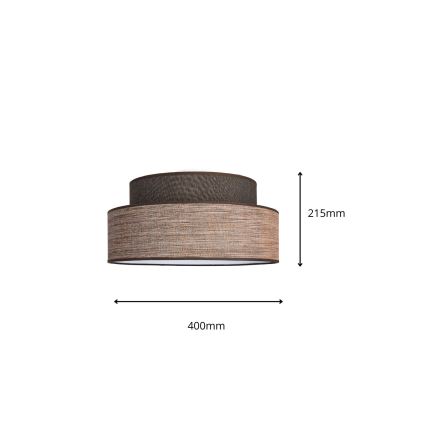 Ceiling light GRACE 1xE27/60W/230V brown/beige
