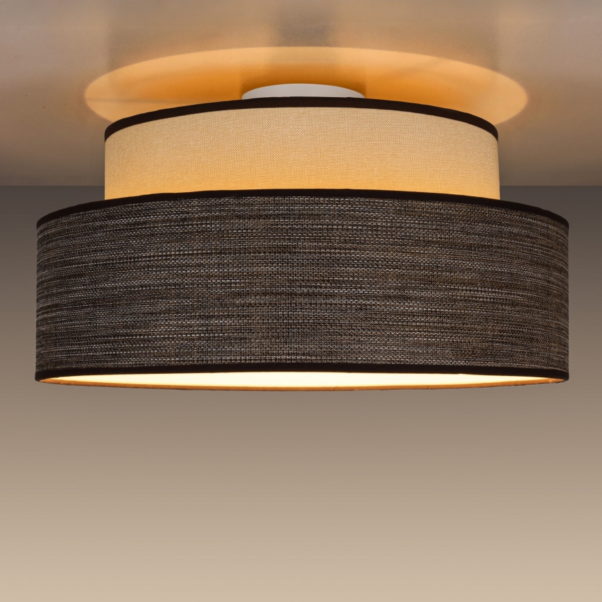 Ceiling light GRACE 1xE27/60W/230V creamy/brown