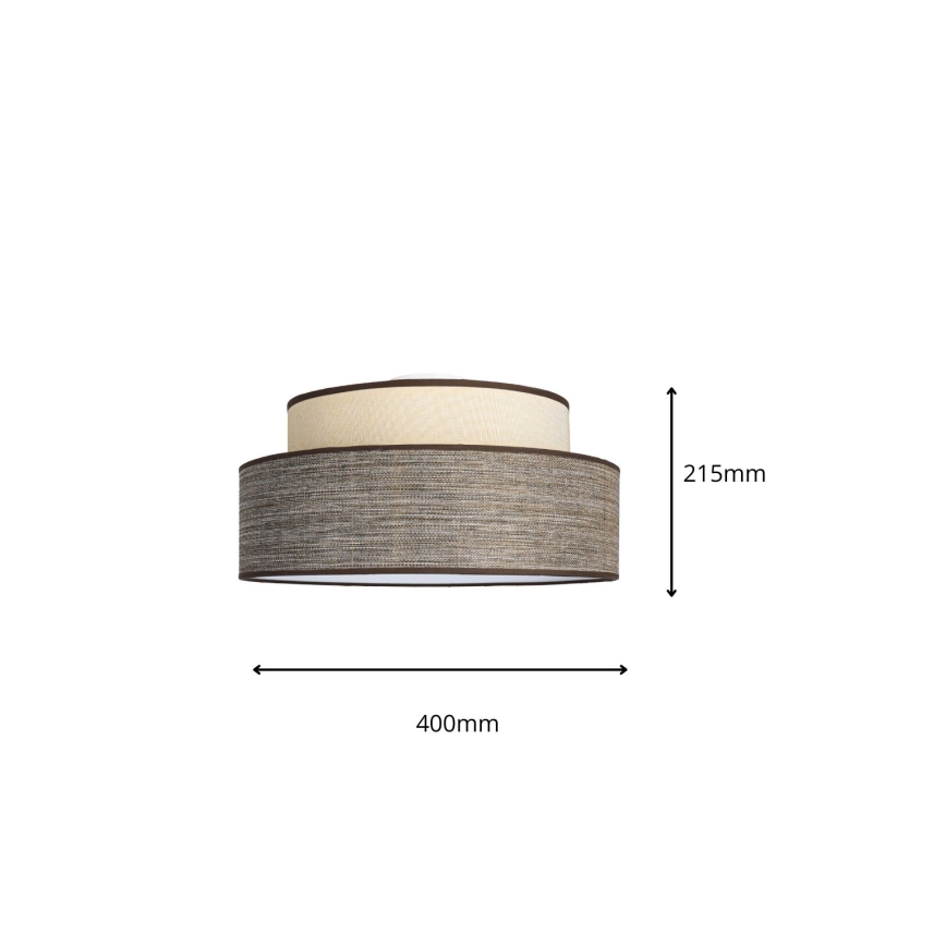 Ceiling light GRACE 1xE27/60W/230V creamy/brown