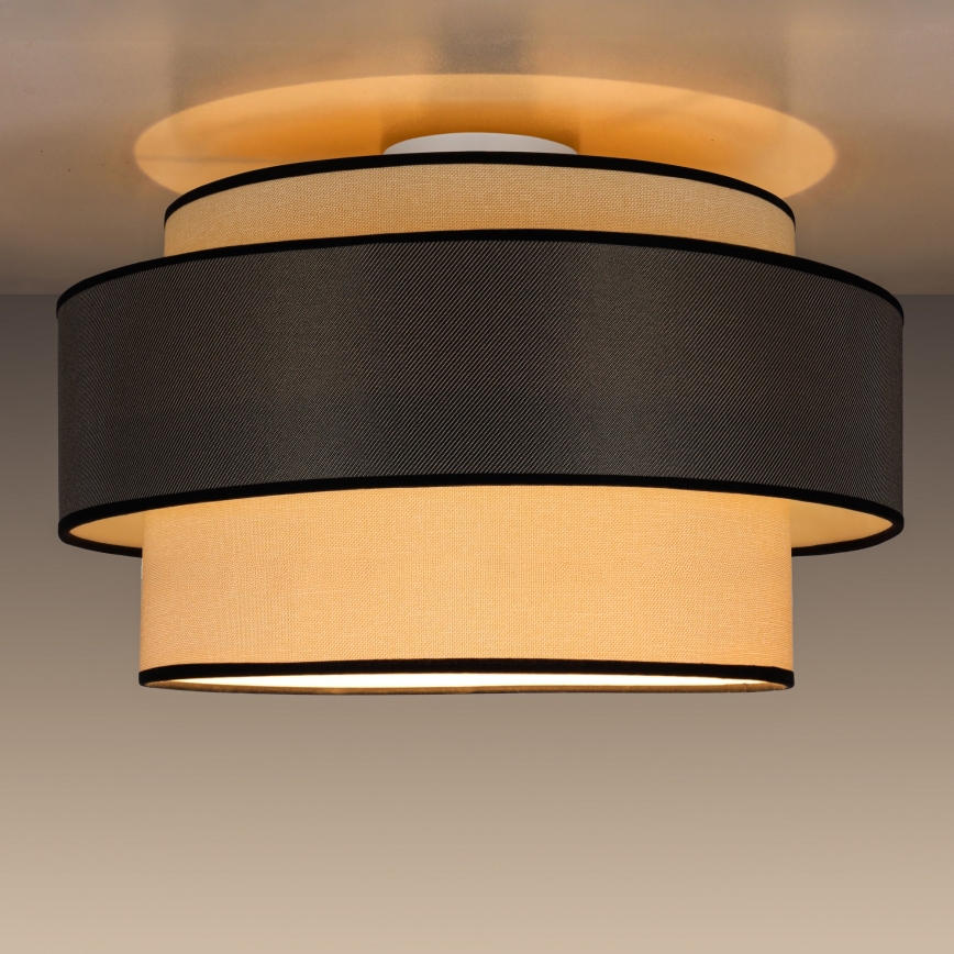 Ceiling light GRACE 1xE27/60W/230V creamy/grey