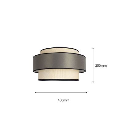 Ceiling light GRACE 1xE27/60W/230V creamy/grey