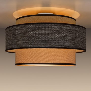 Ceiling light GRACE 1xE27/60W/230V d. 40 cm beige/brown