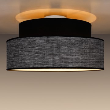 Ceiling light GRACE 1xE27/60W/230V d. 40 cm black/grey