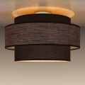 Ceiling light GRACE 1xE27/60W/230V d. 40 cm brown/beige