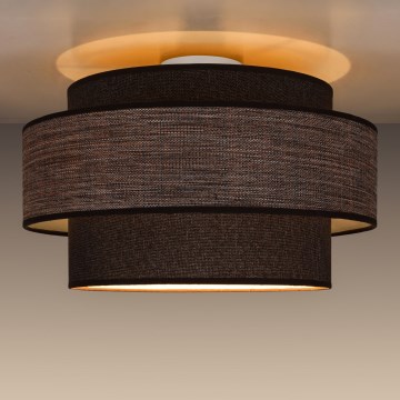 Ceiling light GRACE 1xE27/60W/230V d. 40 cm brown/beige