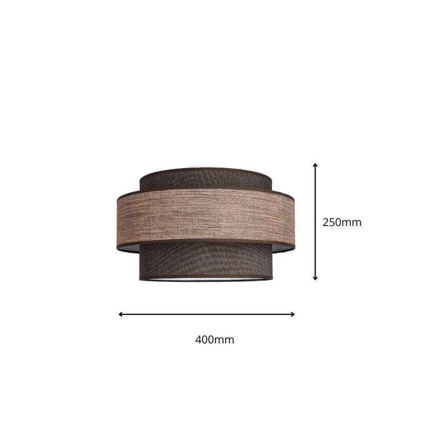 Ceiling light GRACE 1xE27/60W/230V d. 40 cm brown/beige