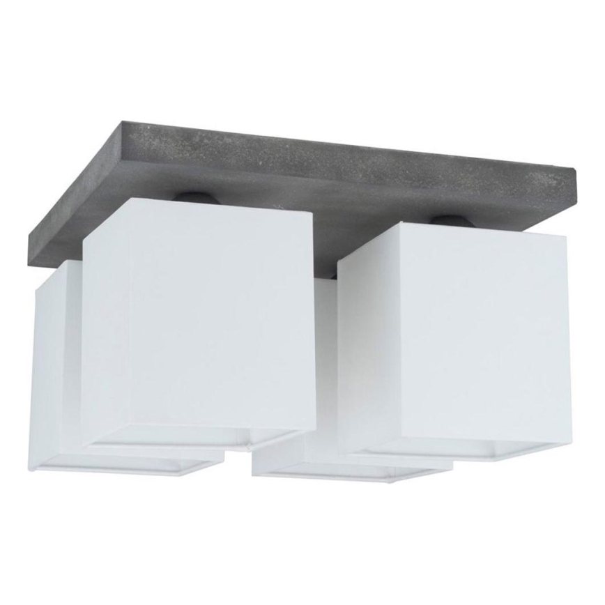 Ceiling light GREAT 4xE27/25W/230V concrete