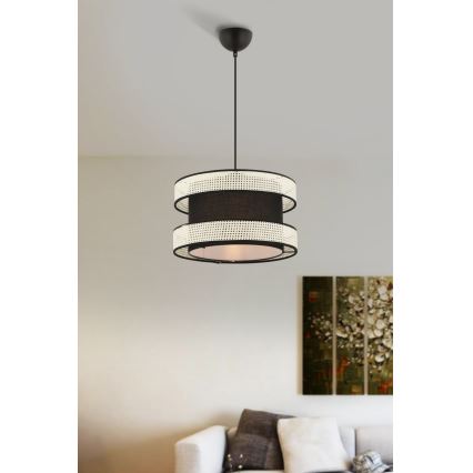 Ceiling light HALO 1xE27/60W/230V black/cream