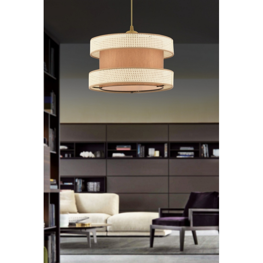 Ceiling light HALO 1xE27/60W/230V brown/cream