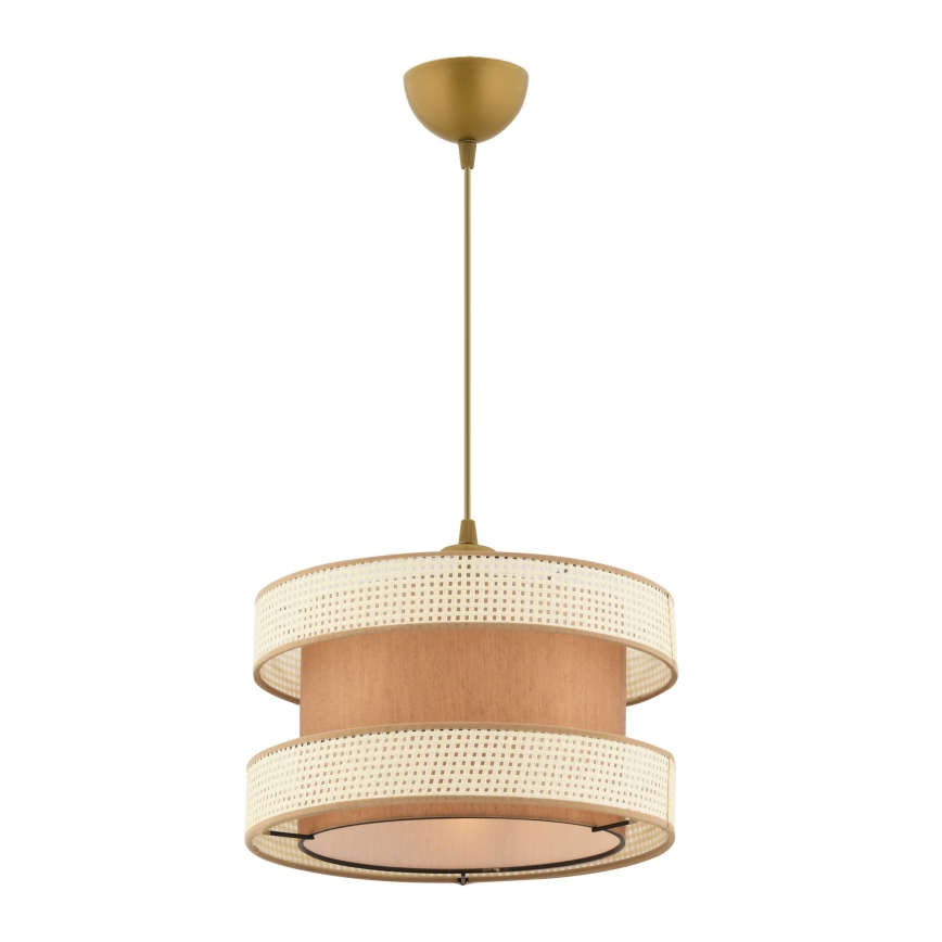 Ceiling light HALO 1xE27/60W/230V brown/cream