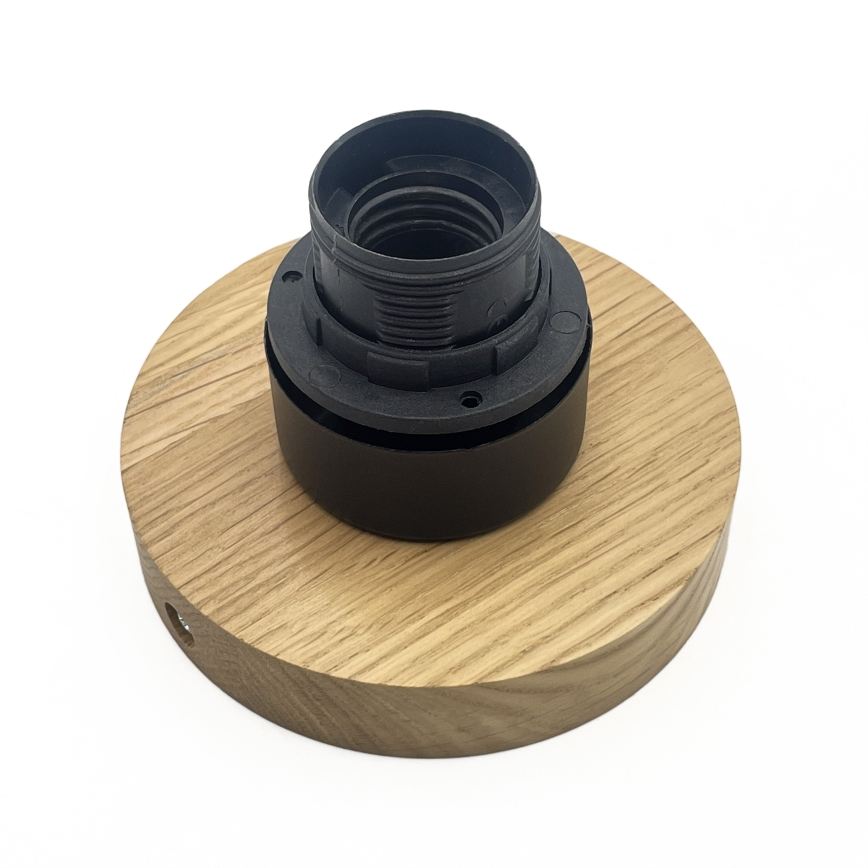 Ceiling light HARMA WOOD 1xE27/15W/230V Oak/White Ø30 cm