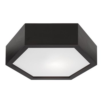 Ceiling light HEX 1xE27/60W/230V d. 32 cm pine black