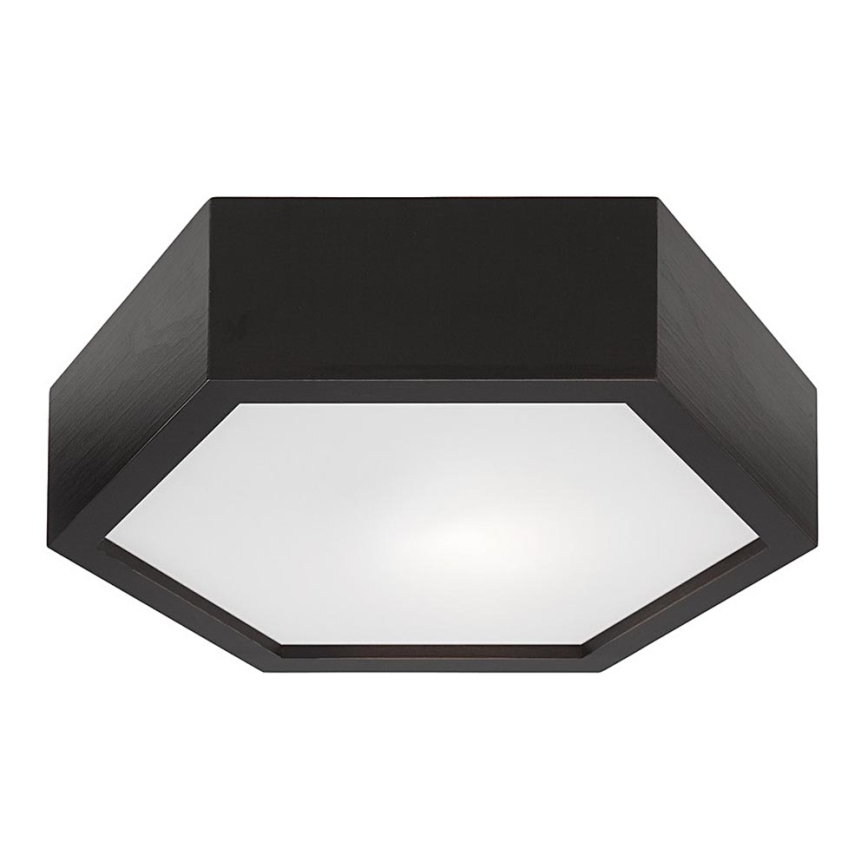 Ceiling light HEX 1xE27/60W/230V d. 32 cm pine black