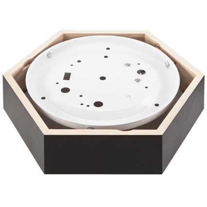 Ceiling light HEX 1xE27/60W/230V d. 32 cm pine black