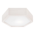 Ceiling light HEX 1xE27/60W/230V d. 32 cm pine white