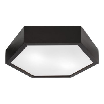Ceiling light HEX 2xE27/60W/230V d. 43 cm pine wenge