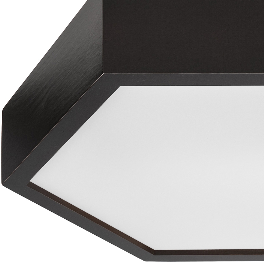 Ceiling light HEX 2xE27/60W/230V d. 43 cm pine wenge