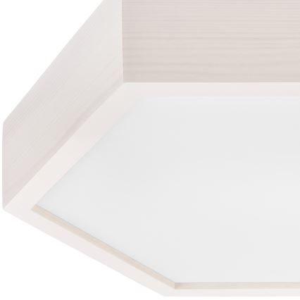 Ceiling light HEX 2xE27/60W/230V d. 43 cm pine white