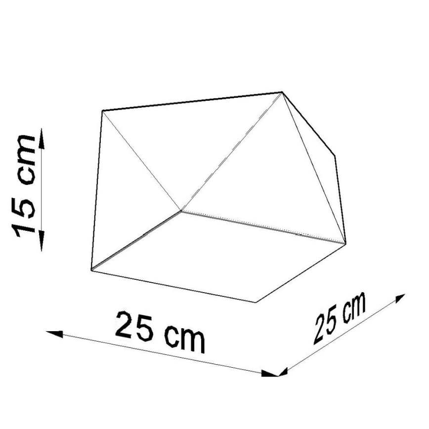 Ceiling light HEXA 1xE27/60W/230V white
