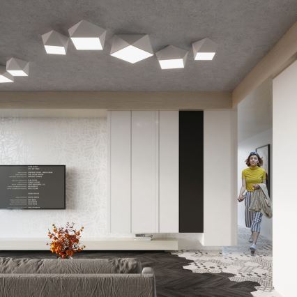 Ceiling light HEXA 2xE27/60W/230V white