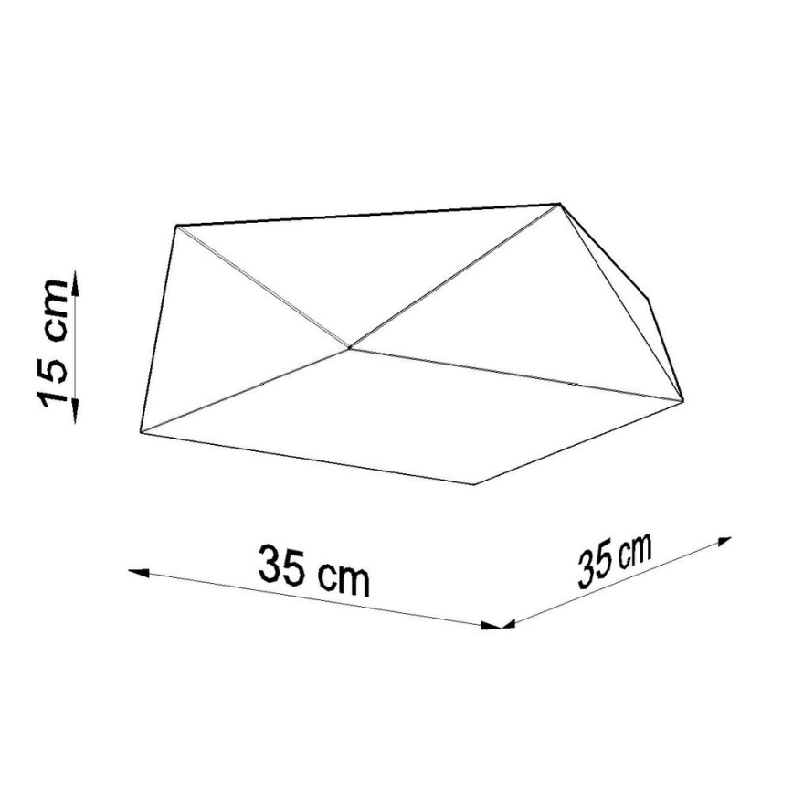 Ceiling light HEXA 2xE27/60W/230V white