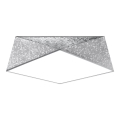 Ceiling light HEXA 3xE27/60W/230V silver