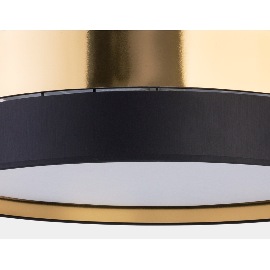 Ceiling light HILTON 4xE27/15W/230V d. 60 cm brass/black