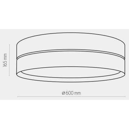 Ceiling light HILTON 4xE27/15W/230V d. 60 cm brass/black