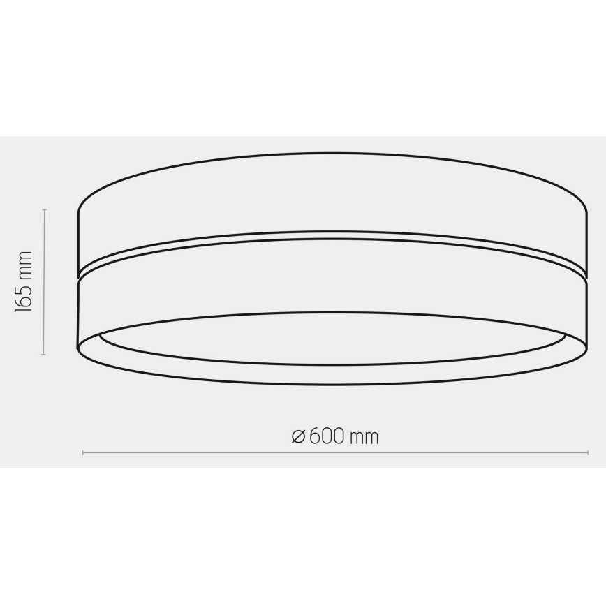 Ceiling light HILTON 4xE27/15W/230V d. 60 cm brass/black