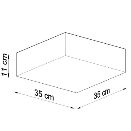 Ceiling light HORUS 35 2xE27/60W/230V white
