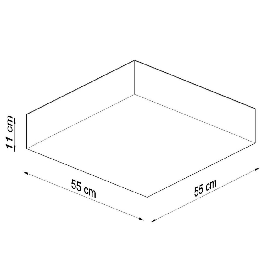 Ceiling light HORUS 4xE27/60W/230V white