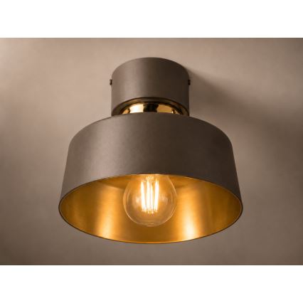 Ceiling light IGNIA 1xE27/60W/230V brown/gold