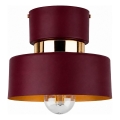 Ceiling light IGNIA 1xE27/60W/230V burgundy/gold