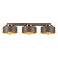 Ceiling light IGNIA 3xE27/60W/230V brown/gold