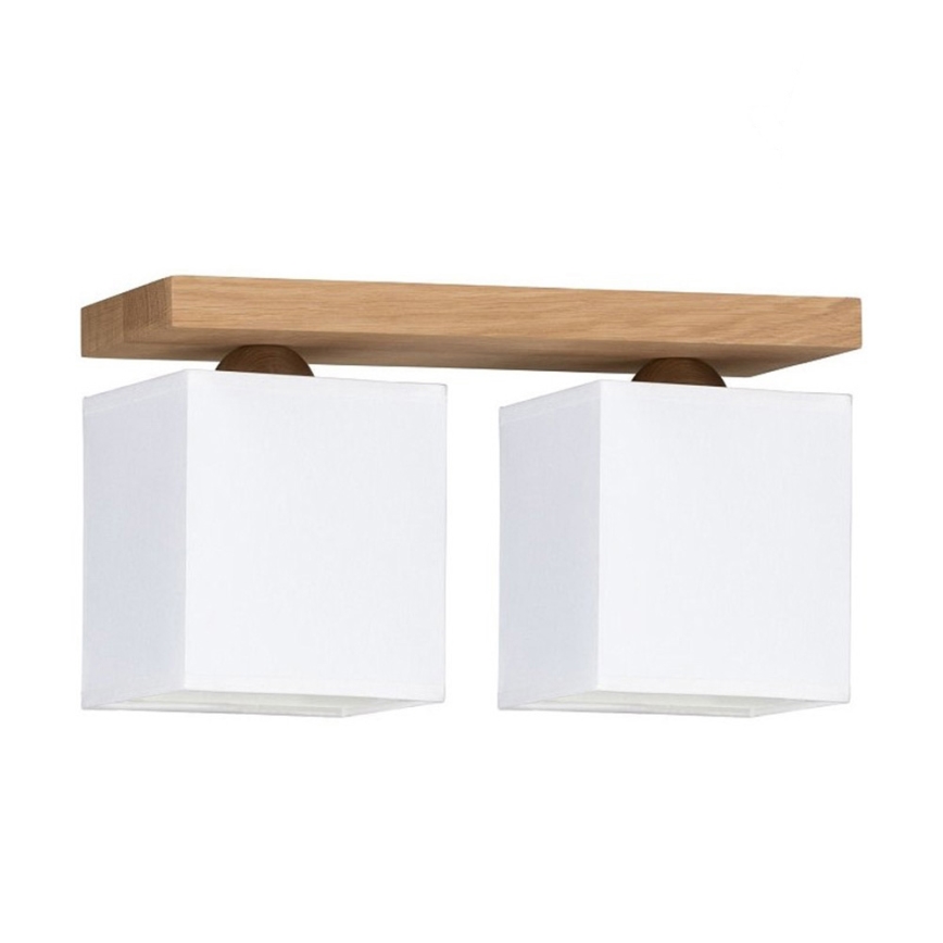 Ceiling light INGER 2xE27/25W/230V oak