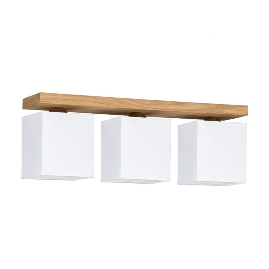 Ceiling light INGER 3xE27/25W/230V oak