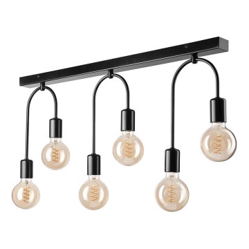 Ceiling light JANO 6xE27/15W/230V black
