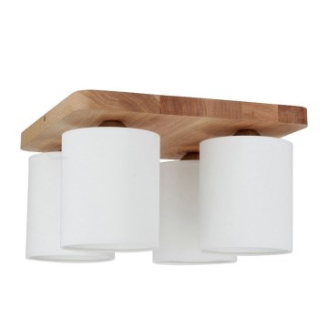 Ceiling light JENTA 4xE27/25W/230V matte oak