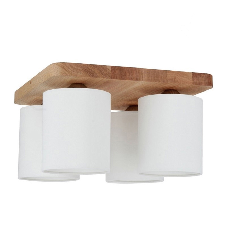 Ceiling light JENTA 4xE27/25W/230V matte oak
