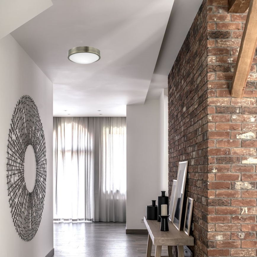 Ceiling light JONAS 1xE27/60W/230V d. 26 cm patina