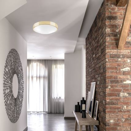 Ceiling light JONAS 2xE27/60W/230V d. 36 cm golden